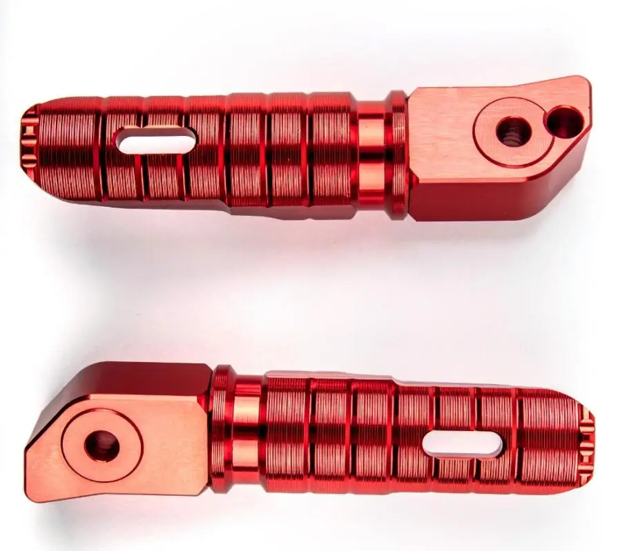 Red Areyoushop Мотоцикл с ЧПУ задняя подножка подножки для HONDA CB125R CB250R CB300R CBR250RR CBR600RR алюминиевые мотоциклетные чехлы - Цвет: Red