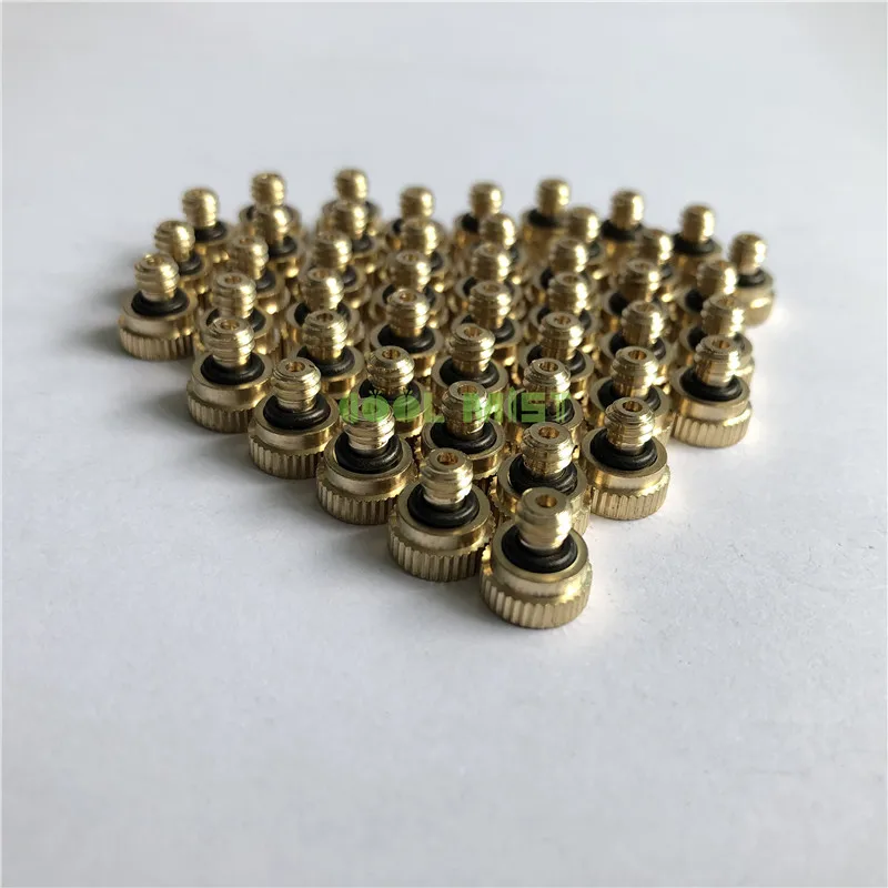 Brass Nozzle 1pcs S028 Лучшая цена сельского хозяйства micro воды туман комплект портативный система охлаждения с латунным соплом полиэтиленовый трубопровод Полив kit - Цвет: Brass Nozzle 1pcs