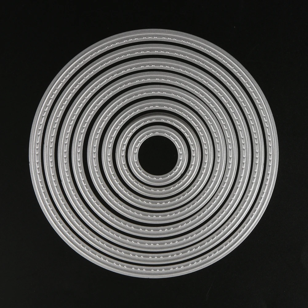 Круглые Вырубные штампы сделай сам вышитые для скрапбукинга тиснение карточка