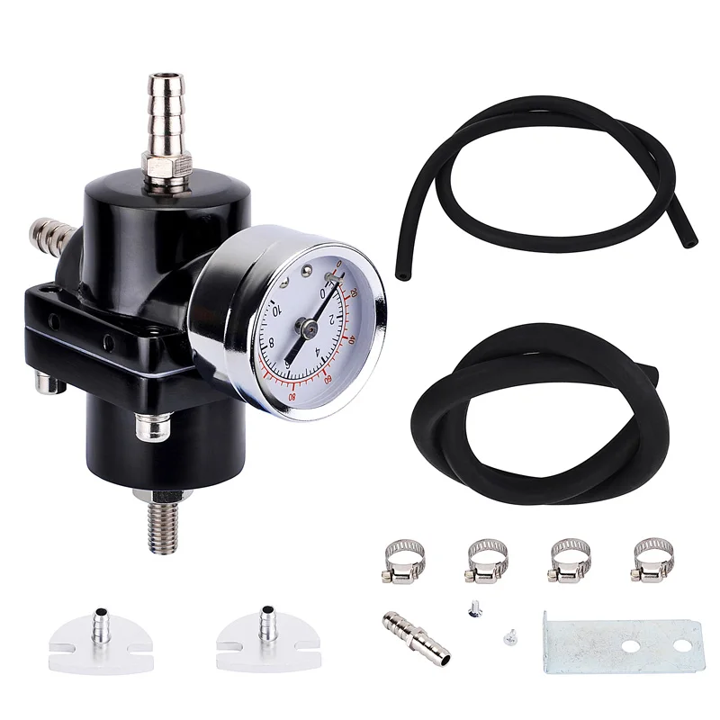 SPEEDWOW Алюминиевый Регулируемый регулятор давления топлива FPR 0-140 Psi масляный