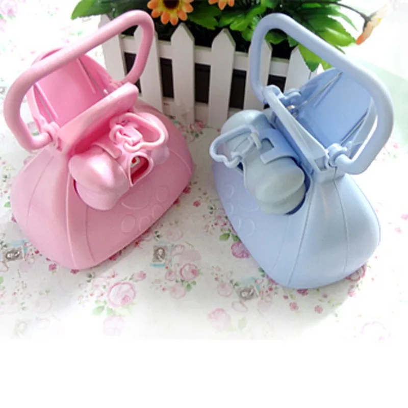 Пластиковый зажим для сбора мусора домашних животных розовый и синий |