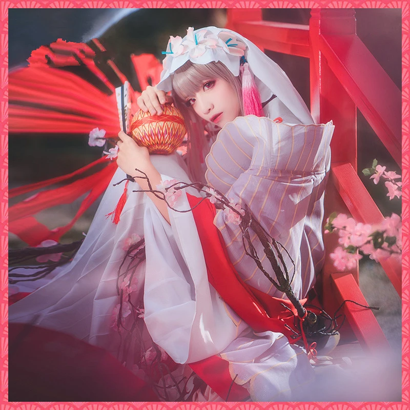 Костюм для косплея Onmyoji SR вишневый демон ин хуаяо японское кимоно наряды