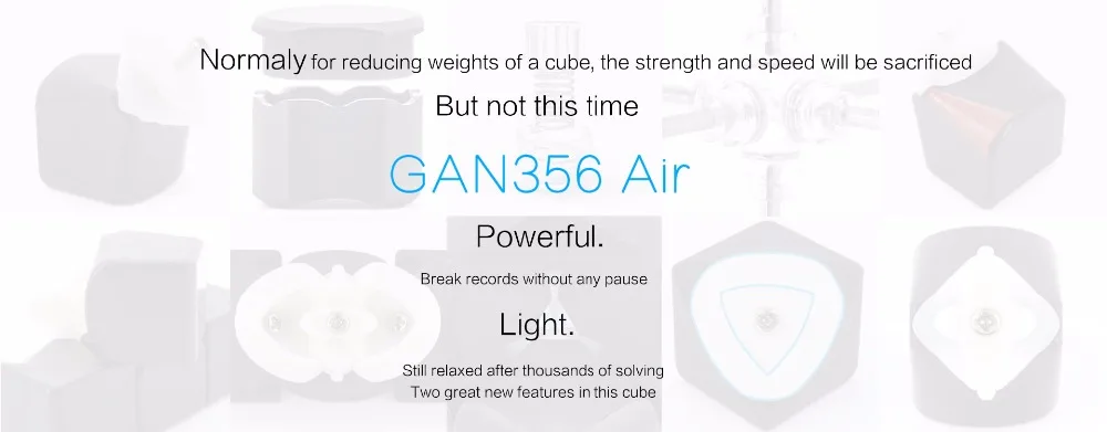 Gan356 Air 5,6 см 3x3x3 Speedcube GAN AIR Master Edition волшебный куб Gans Головоломка Черный Cubo Magico для WCA игрушки для детей