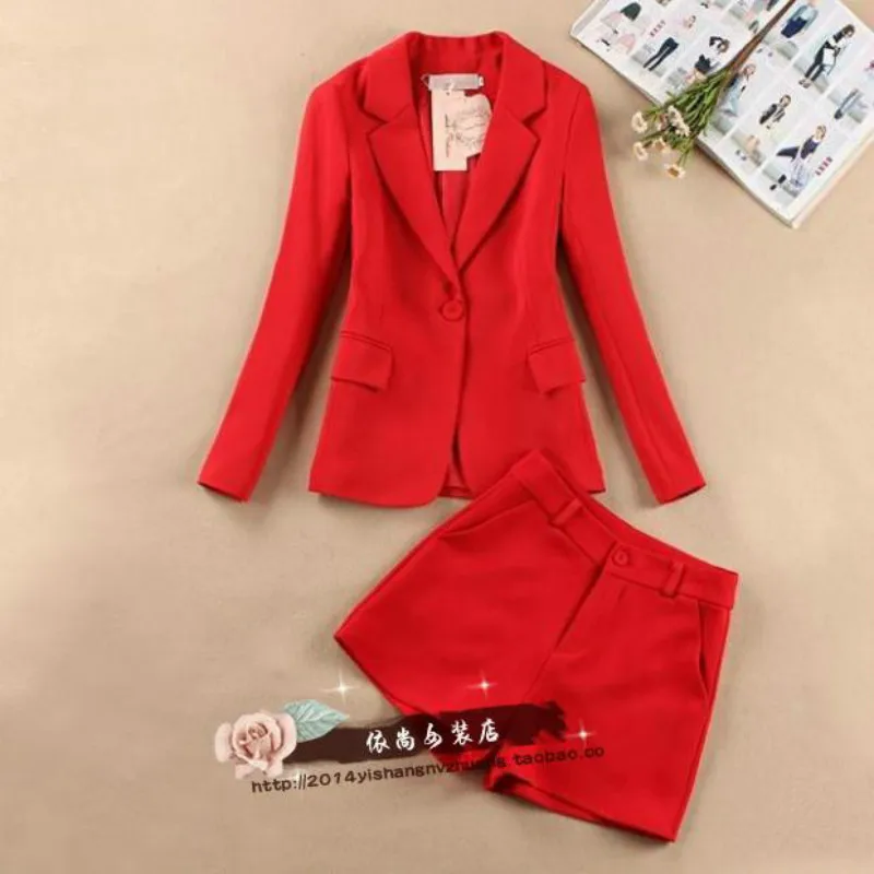 Женский комплект лето 2019 новый модный тонкий однотонный маленький костюм куртка