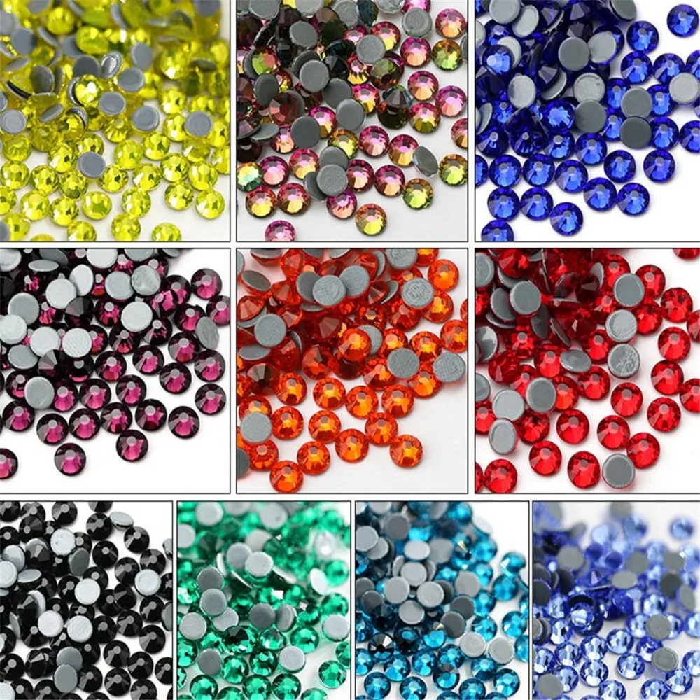 SS6 Various Color 1440PCS/Lot DMC Crystal Rhinestones DIY Loose HotFix Rhinestone Iron-on For Garment Decoration | Дом и сад