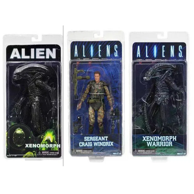 NECA ALIEN Xenomorph Warrior Sergeant Craig Windrix ПВХ фигурка Коллекционная модель игрушки 19 см