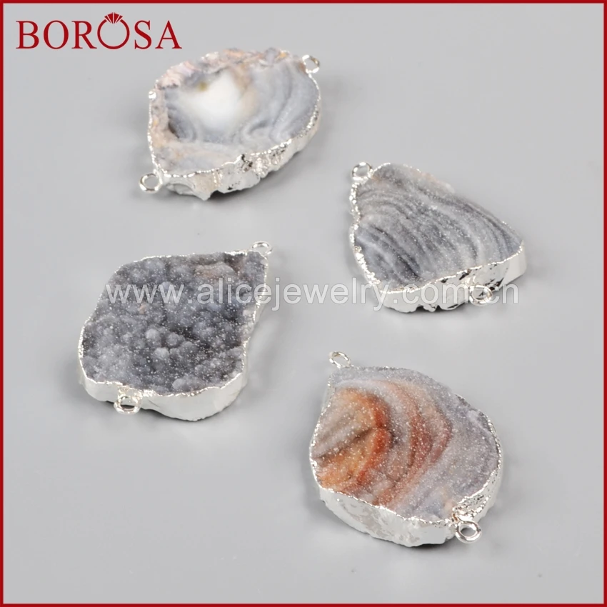 BOROSA Оптовая Настоящее Всего Чистого Серебра Freeform Природный Бразильский Galaxy
