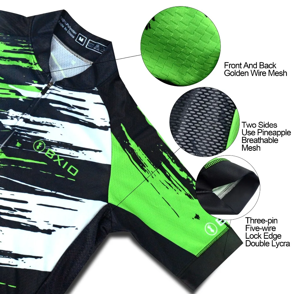 BXIO Pro Bicycle Wear MTB Cycling Clothing Sets Bike Uniform Cycle Shirt Summer Jersey Ropa Ciclismo 170 | Спорт и развлечения