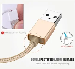 USB Type C нейлоновый кабель для быстрой зарядки и синхронизации данных Letv Samsung Huawei
