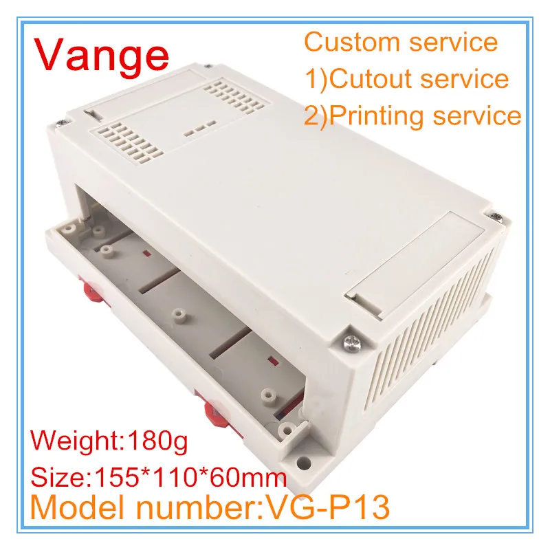 4pcs/lot cases for PLC electronic enclosure 155*110*60mm ABS plastic instrument boxes diy industrial control PCB |