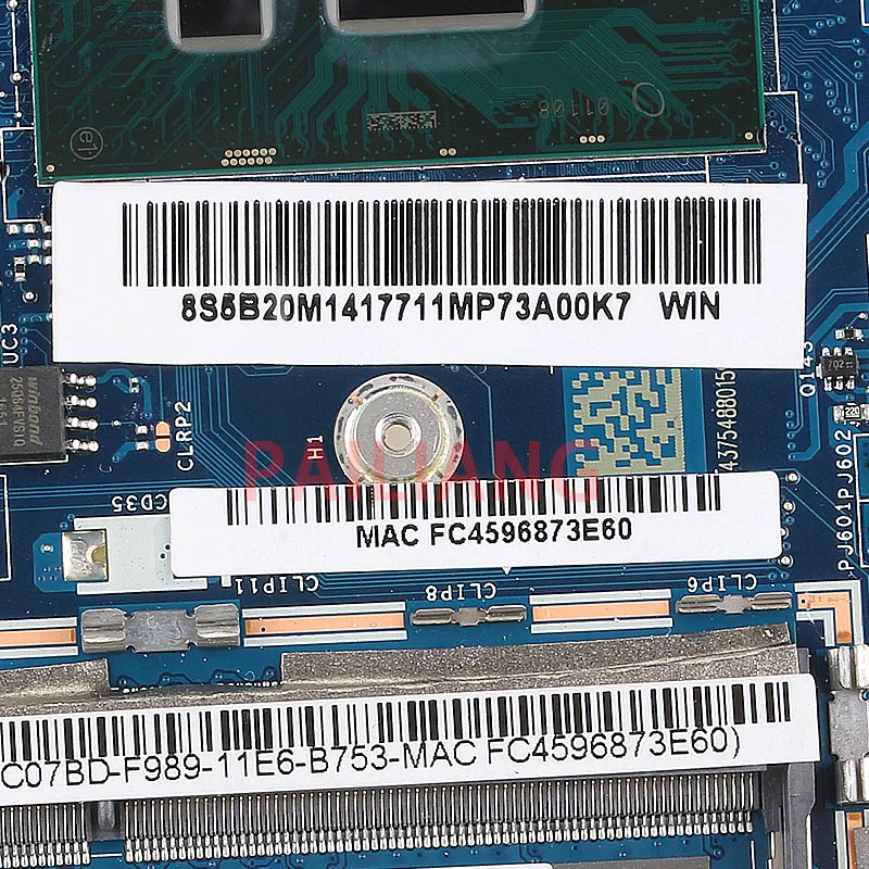 PAILIANG материнская плата для ноутбука Lenovo Ideapad 710-14ISK I5-7200U PC 5B20M14177 BIUY2 Y3 LA-D471P tesed DDR3 |