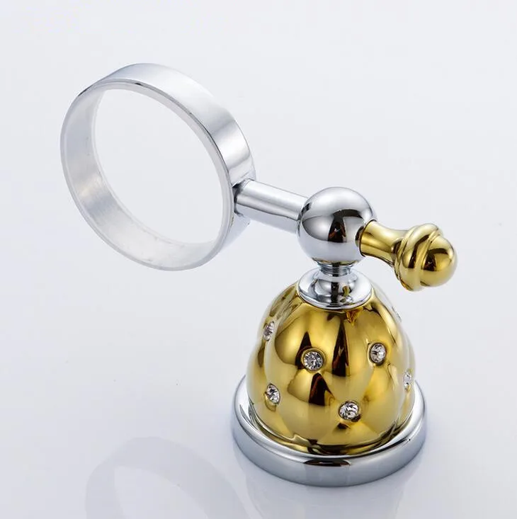 Новый современный роскошный европейский стиль золотой с алмазной медной зубной