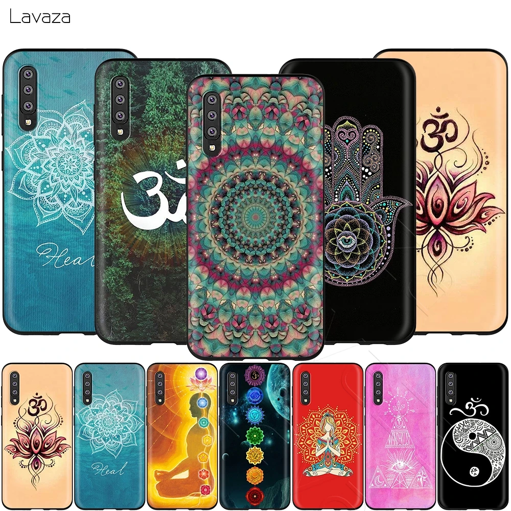 Lavaza Mandala Chakra Insist Yoga Case for Samsung Galaxy Note 10 Plus A10 A30 A40 A50 A70 M20 A20 A20S A10S A30S A50S |