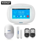 Система охранной сигнализации KERUI K5, беспроводная, Wi-Fi, GSM, 4,3 дюйма, TFT, сенсорный экран