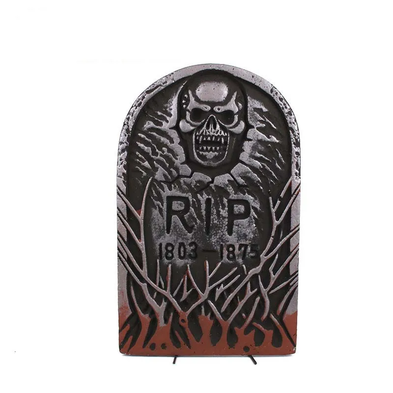 1Pcs Halloween Skeleton Tombstones Stereoscopic Foam Decor Party Haunted House Bar Grisly Stone Scene Props Yard Decorations | Дом и сад