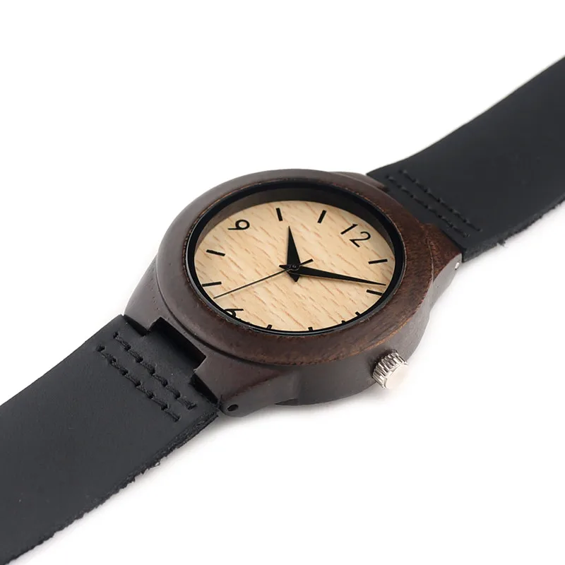 Женские кварцевые часы с ремешком из натуральной кожи в подарочной коробке|watch