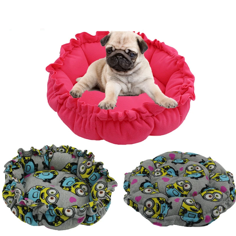 Плюшевая кровать для кошек и собак милая складная диван универсальный