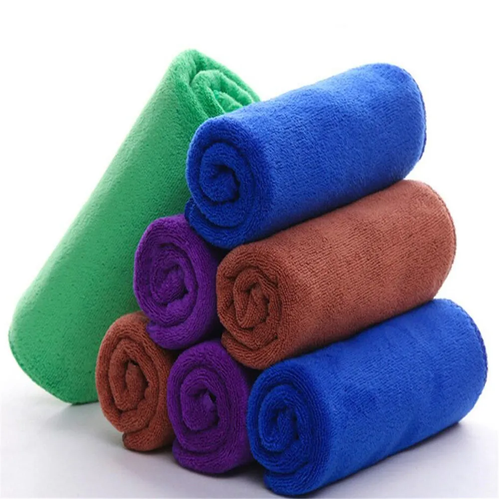 1 шт. голубое кофейное полотенце из микрофибры волшебные однотонные простые