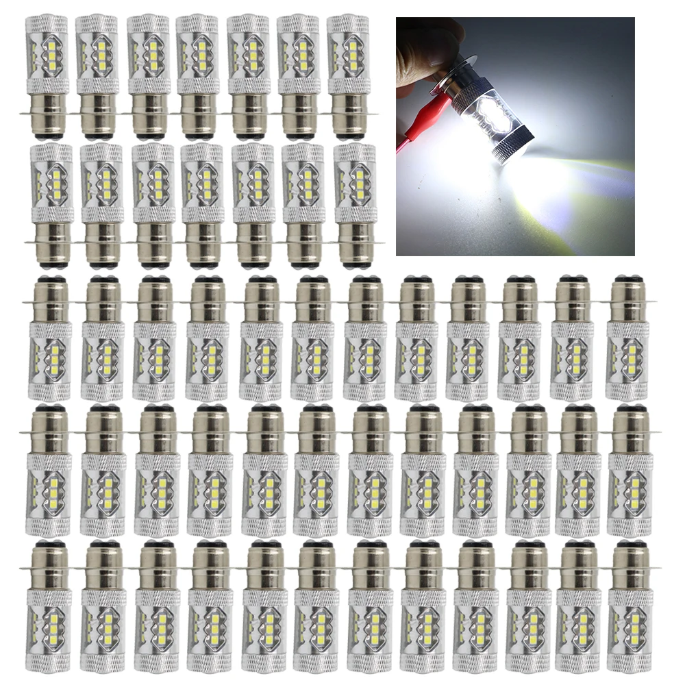 YSY 50x фара мотоцикла P15D H6M 283516SMD светодиодный супер яркий мотоцикл стоп сигнал