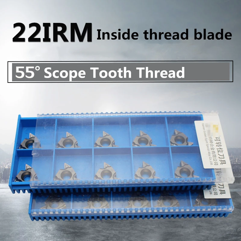 

YZ66 10Pcs 55°Scope Tooth Type Internal Thread Blade 22IRM N55 GM3225