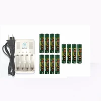 12pcs 1000mwh nizn 1 6v aaa rechargeable battery batteries 4 ports ni zn nimh aa aaa battery charger