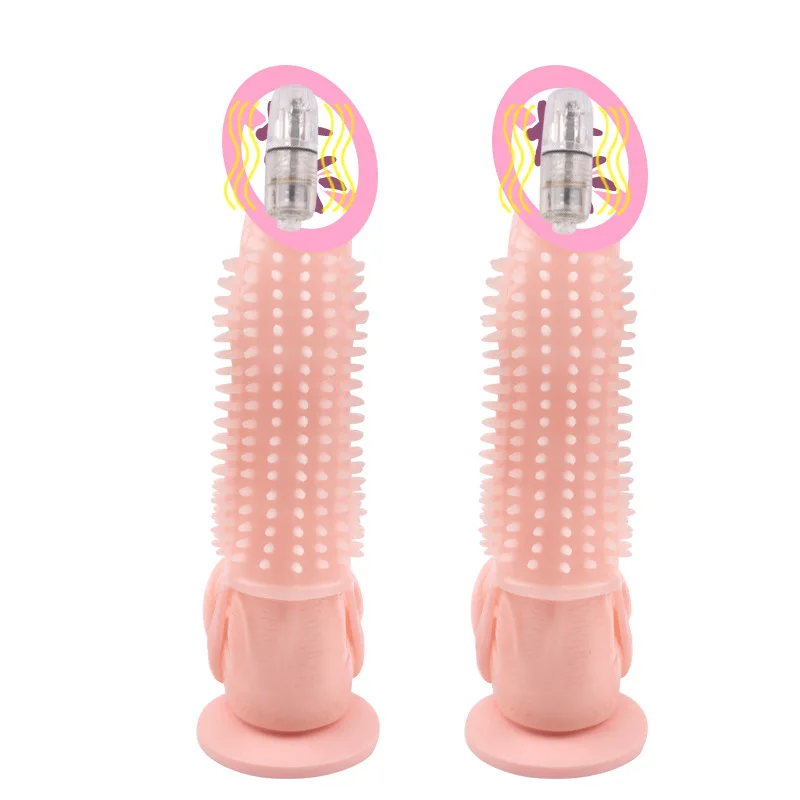 Многоразовое Увеличение пениса кольцо на член рукав вибрирующий пенис