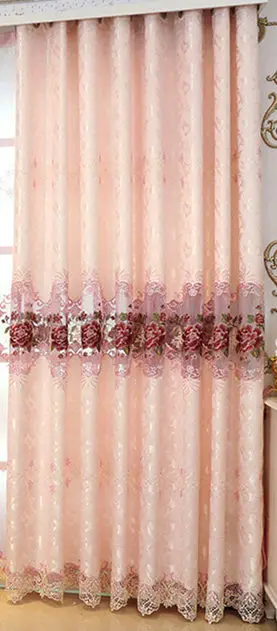 pink cloth Европейский пасторальный роскошный синель жженая коричневая ткань занавески скрининг отвесный тюль для спальни гостиной окна пелмет балдахин - Цвет: pink cloth