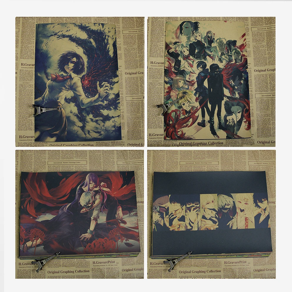 Постер Токийский Гуль аниме стикер стены домашний декор плакат креативная