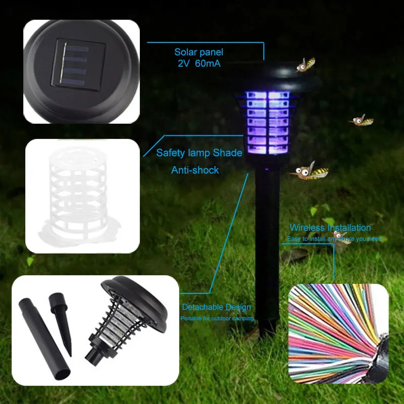 Многофункциональный уличный светильник на солнечной батарее Электронный для