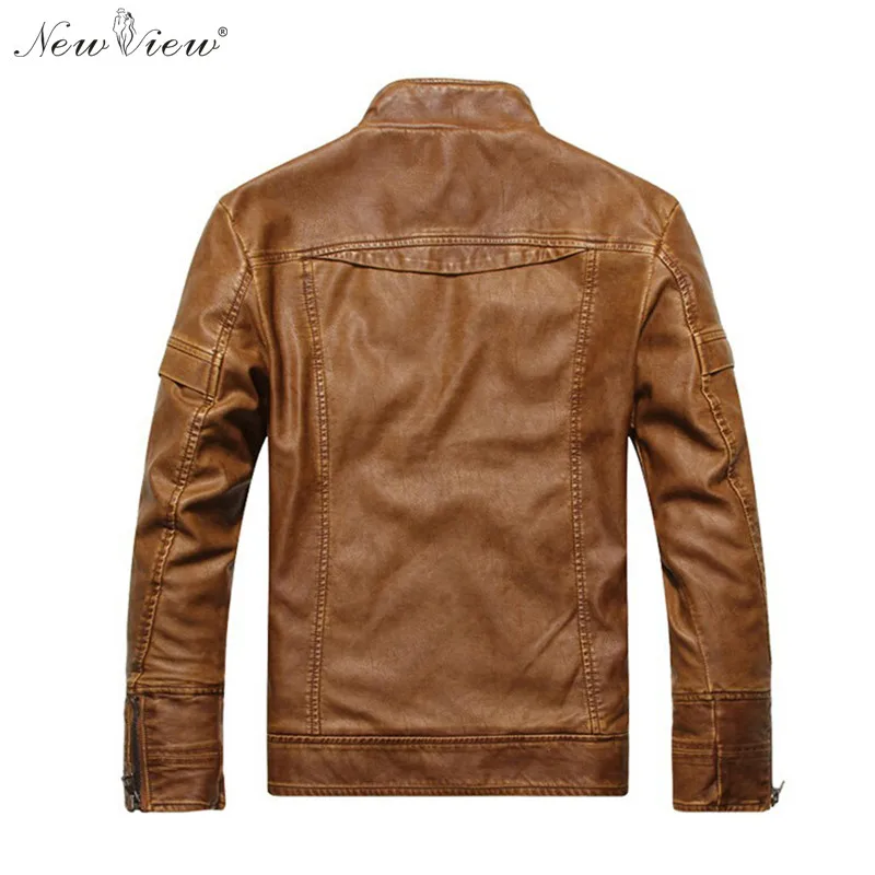 Кожаная куртка зима толстые Мех животных из искусственной кожи Мото-куртки