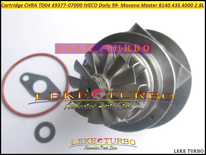 Бесплатная доставка Турбо картридж CHRA TD04L 49377 07000 53039880075 53039880034 454126 для IVECO