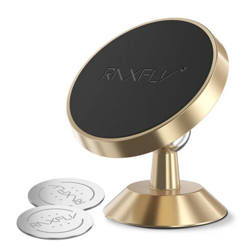 Gold RAXFLY магнитный автомобильный держатель для iphone 6S вентиляционное отверстие держатель с магнитным креплением Автомобильный держатель для телефона стоячая подставка автомобиль для iphone 6 - Цвет: Gold