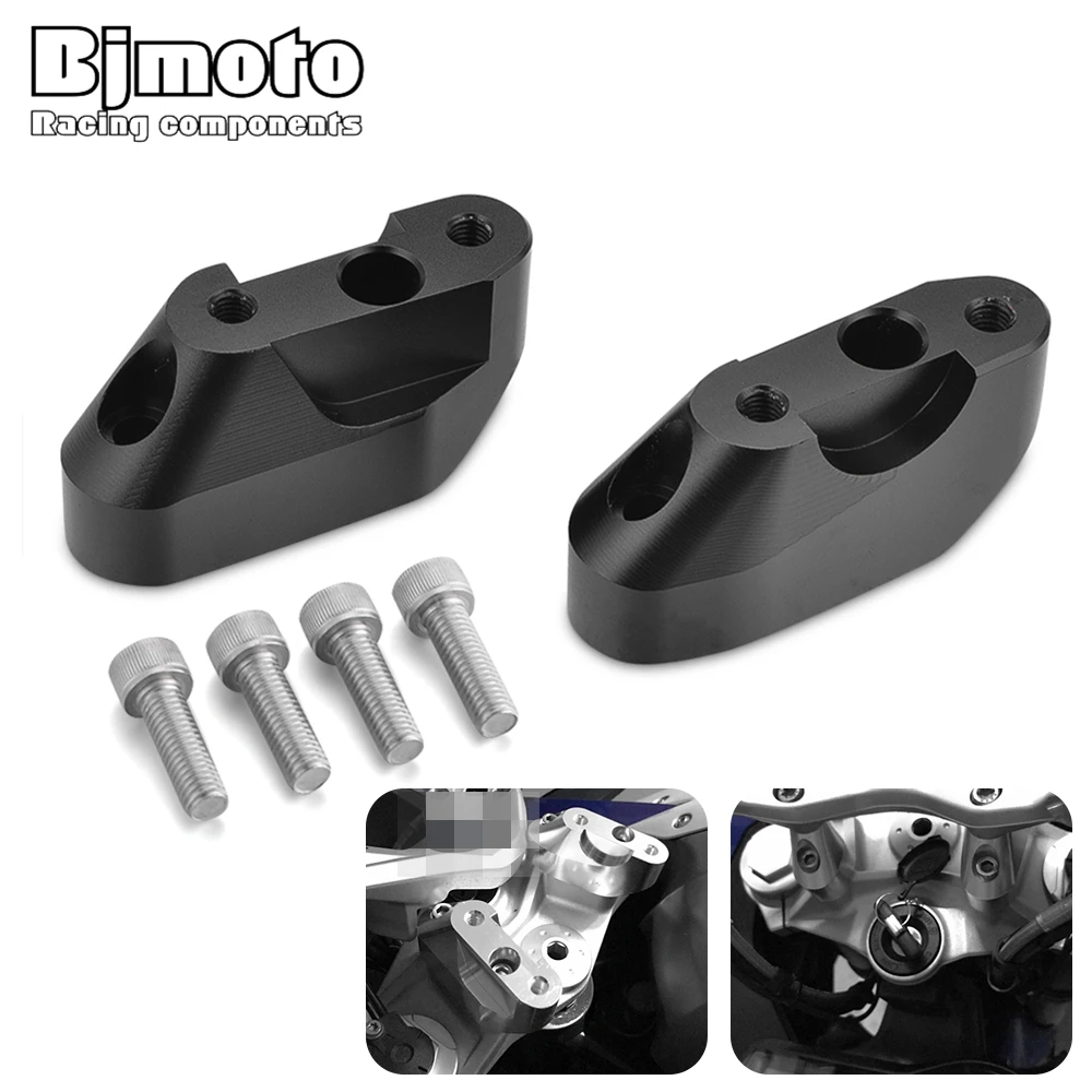 

BJMOTO R1200 RS Motorcycle Accessories Handle Bar Clamps Handlebar Bar Risers For BMW R1200RS R 1200 RS 2015 2016 2017 2018