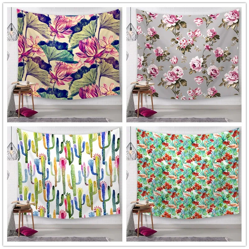 Цветочный гобелен настенный хиппи Бохо богемный общежития Декор 150x200 см или 150x130