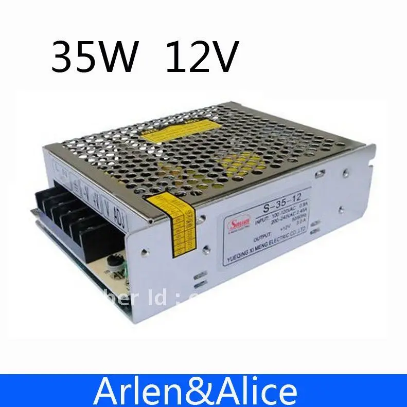 Импульсный источник питания с одним выходом для светодиодной ленты 35 Вт 12 В 3 А |