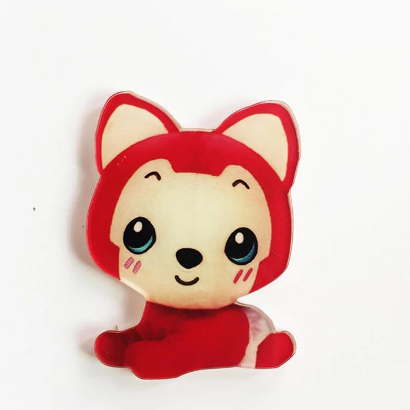 1 шт. мультяшная Милая брошь из бобра с фруктами Акриловые броши значок для