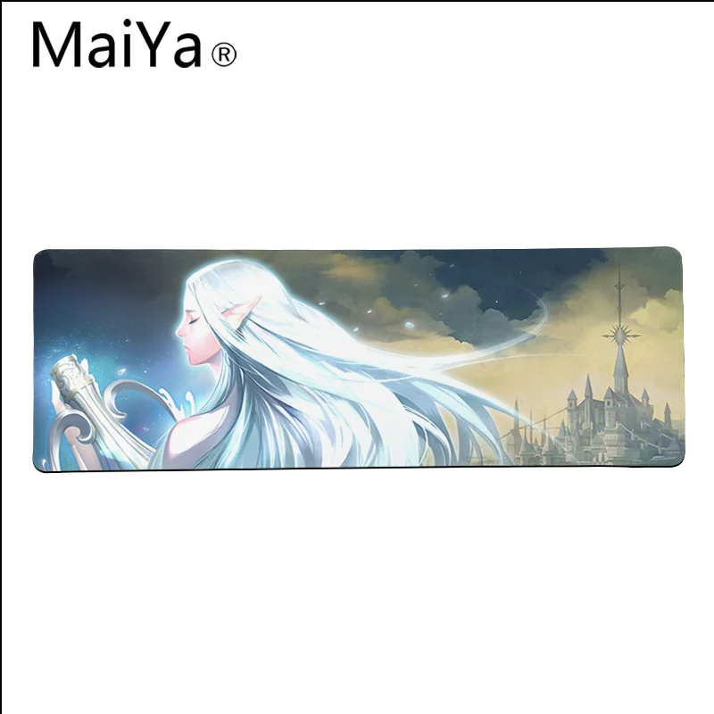 Maiya Высокое Качество Игровой Lineage 2 DIY дизайн игровой с узором коврик для мыши большой коврик для мыши клавиатуры коврик - Цвет: Lock Edge 40X90cm