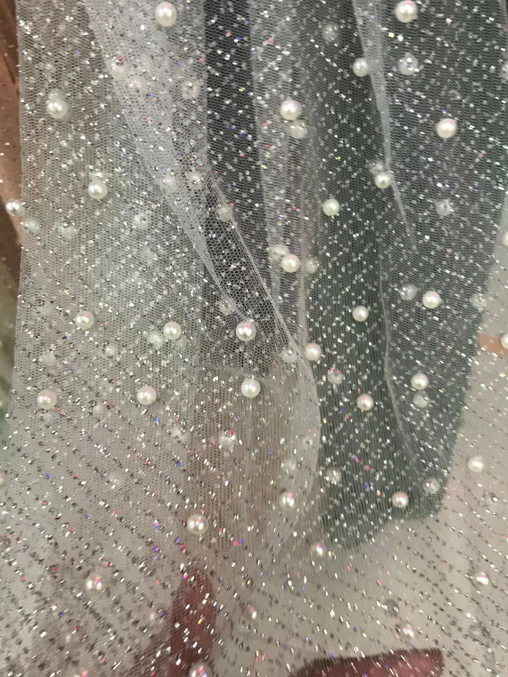 ZH-7231 топ продаж кружевная ткань с блестками высокого качества африканская