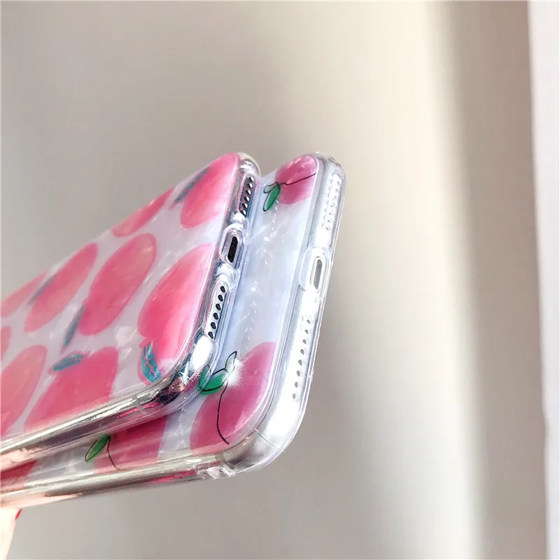 Модный чехол для iPhone 6 телефона с фруктами S 7 8 Plus X XS XR Max conch мягкий ТПУ много сочных