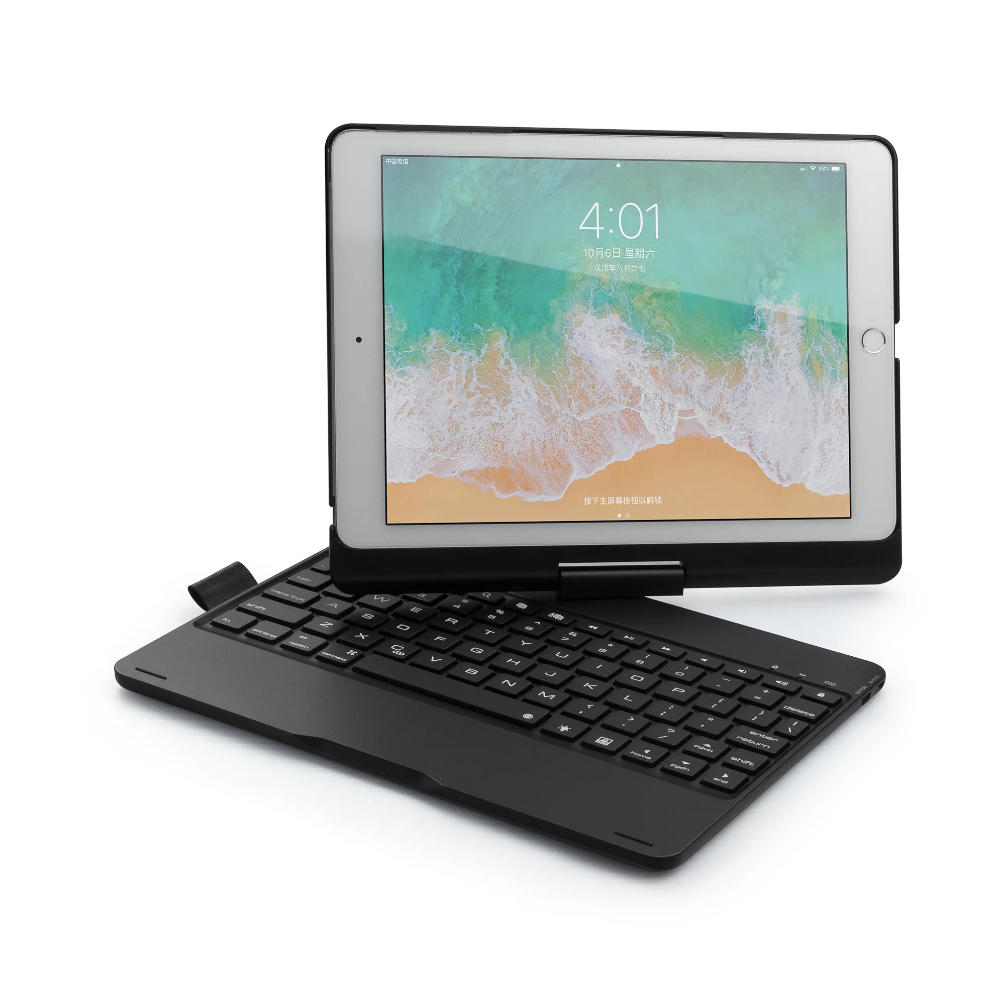 Умный беспроводной Bluetooth apple клавиатура чехол с ручкой крышка 360 вращение для / iPad9.7, iPad air2/1, iPad Pro 9,7