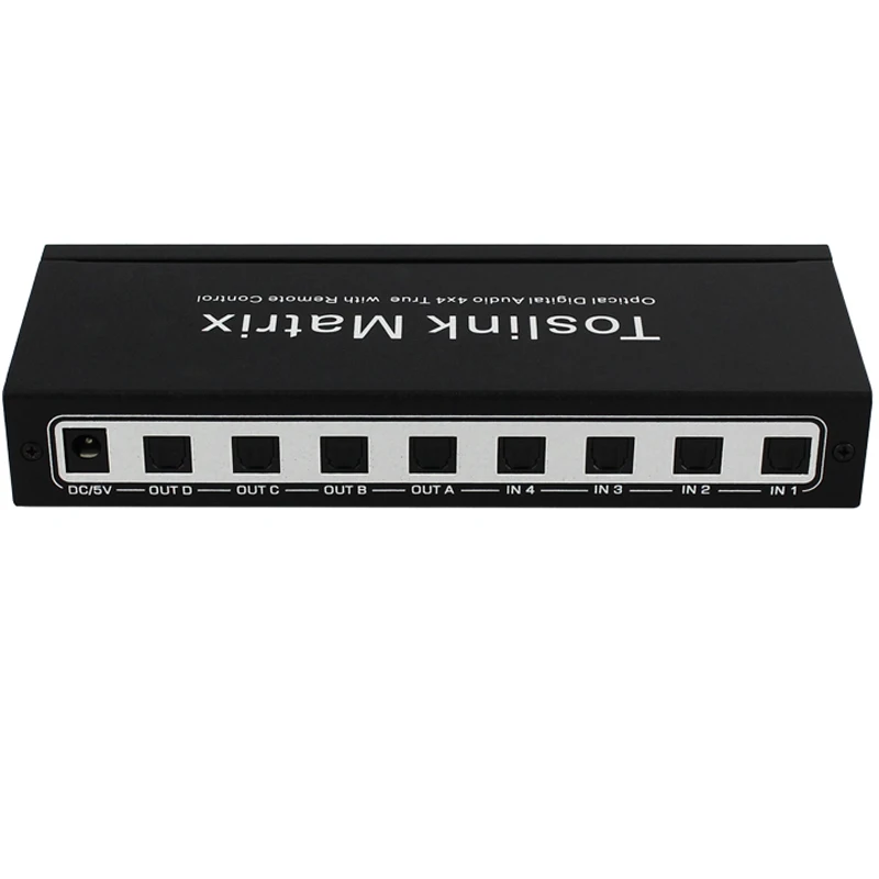 Переключатель Toslink Matrix 4x4 сплиттер SPDIF /TOSLINK цифровое оптическое аудио 4x4True