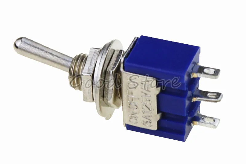 10 шт темно-синий ON-OFF-ON MTS-103 3 Pin Position переключатель AC 125V/6A 250V/3A SL | Обустройство дома
