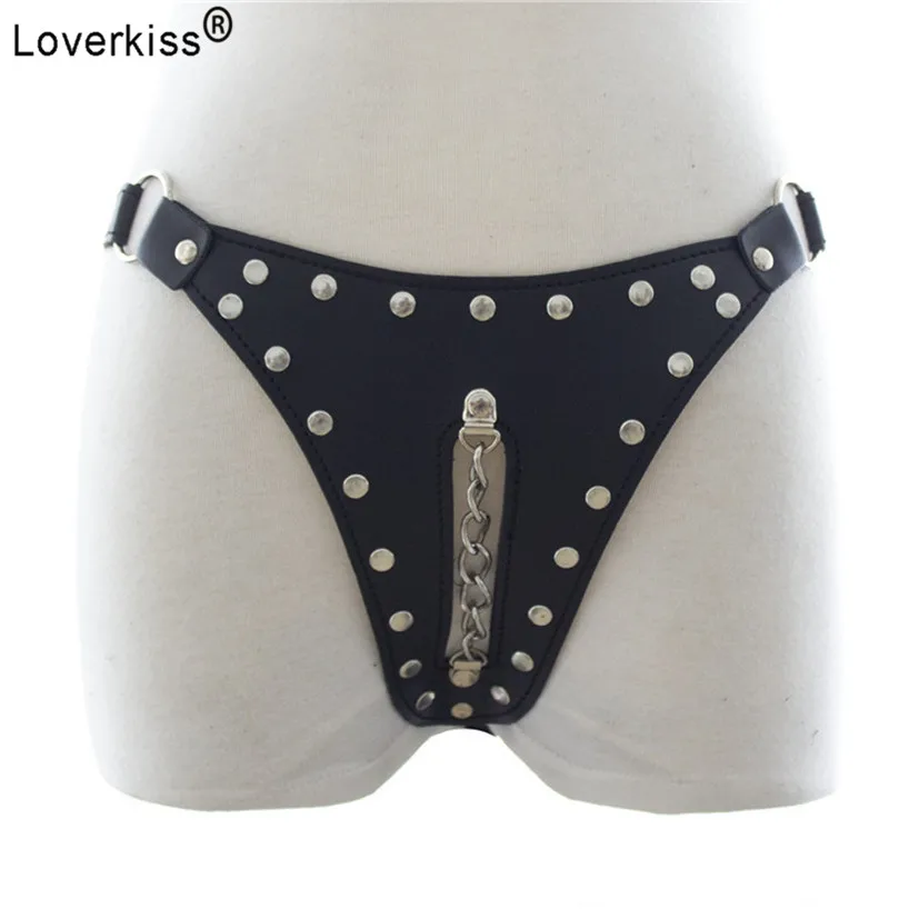 Loverkiss искусственная кожа Feitsh одежда сексуальный бондаж набор Пояс верности