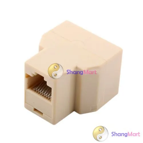 Free shipping: RJ45 Network Lan Splitter Extender Connector Plug wholesale | Обустройство дома