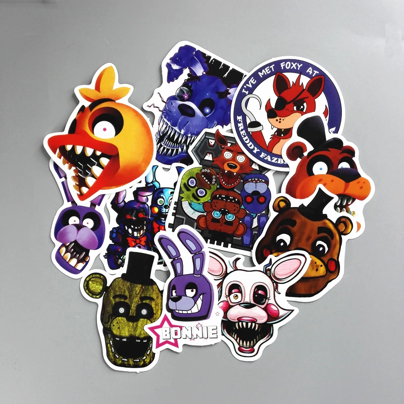 11 шт./лот наклейка на пять ночей с Фредди для автомобиля ноутбука велосипеда
