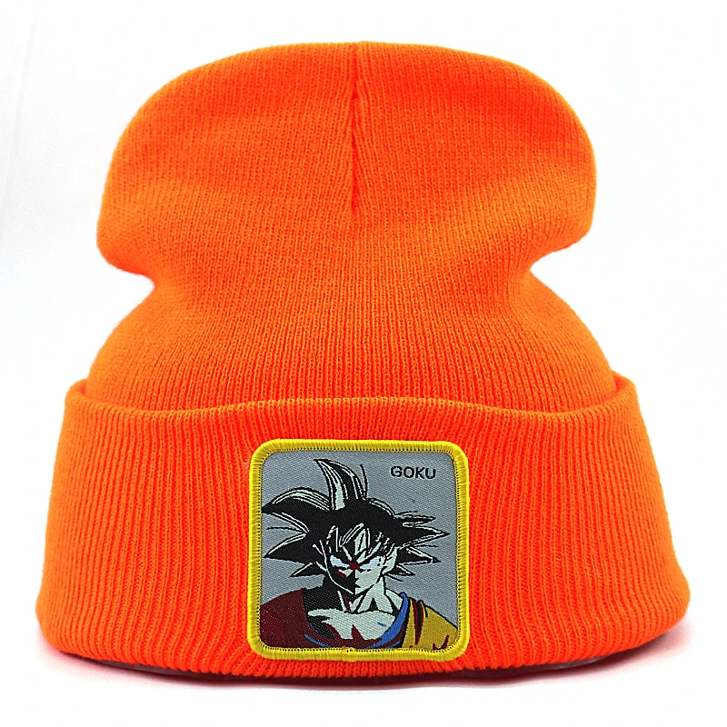 3D Вышивка Bone Dragon Ball вязаная шапочка хлопок Гибкие теплые зимние вязаные шапочки для мужчин и женщин Модные Лыжные шапки
