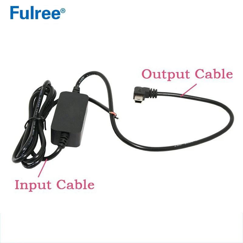 DC-DC модуль ldo понижающего преобразователя 12V 24V до 5V автомобиль Mini Micro USB кабель для мобильного телефона для Зарядное устройство низкая Напряжение Защита аккумулятора - Цвет: mini usb left bend
