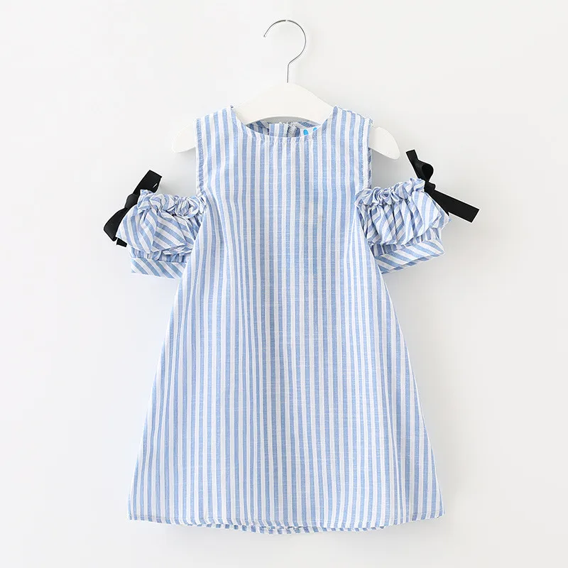 Детская одежда костюм для маленьких девочек платье принцессы с бантом летнее