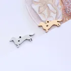 Подвеска из нержавеющей стали, цвет: золото, 9 х20 мм