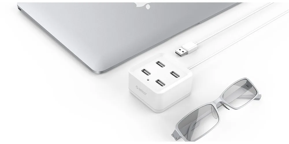 ORICO usb-хаб 4 порта USB 2,0 концентратор для ноутбуков и настольных мини usb-хаб USB 2,0 для окон/IOS/Linux